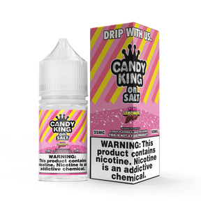 CANDY KING on SALT – Pink Lemonade Strips 30ML Bottle – Sweet & Tart Citrus Nic Salt Vape Juice