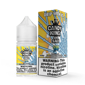 CANDY KING on SALT – Sour Straws 30ML Bottle – Blue Raspberry Sour Candy Nic Salt Vape Juice