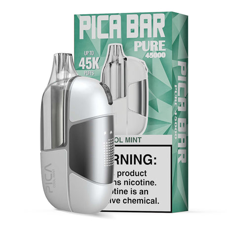 Assembled in USA | PICA BAR “Pure” 45K Puff Disposable Device - 45,000
