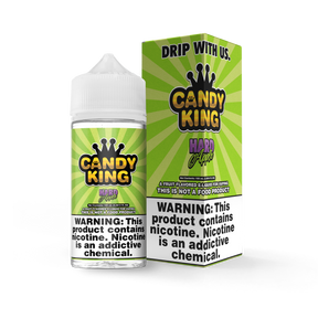 Candy King Hard Apple 100mL e-liquid bottle featuring a tangy green apple hard candy flavor profile.