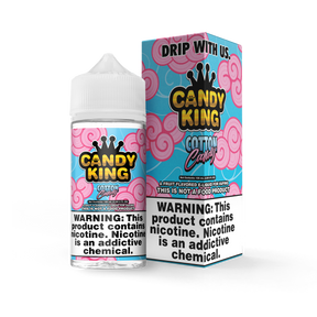 Candy King Cotton Candy 100ML E-Liquid – Sweet & Fluffy Fairground Flavor