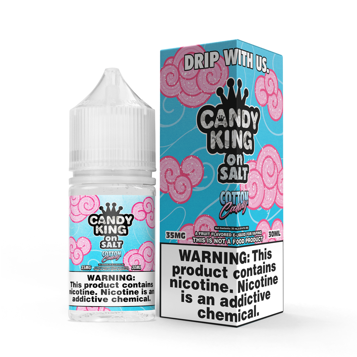 Candy King Cotton Candy Nic Salt 30ML – Sweet Cotton Candy Vape Juice