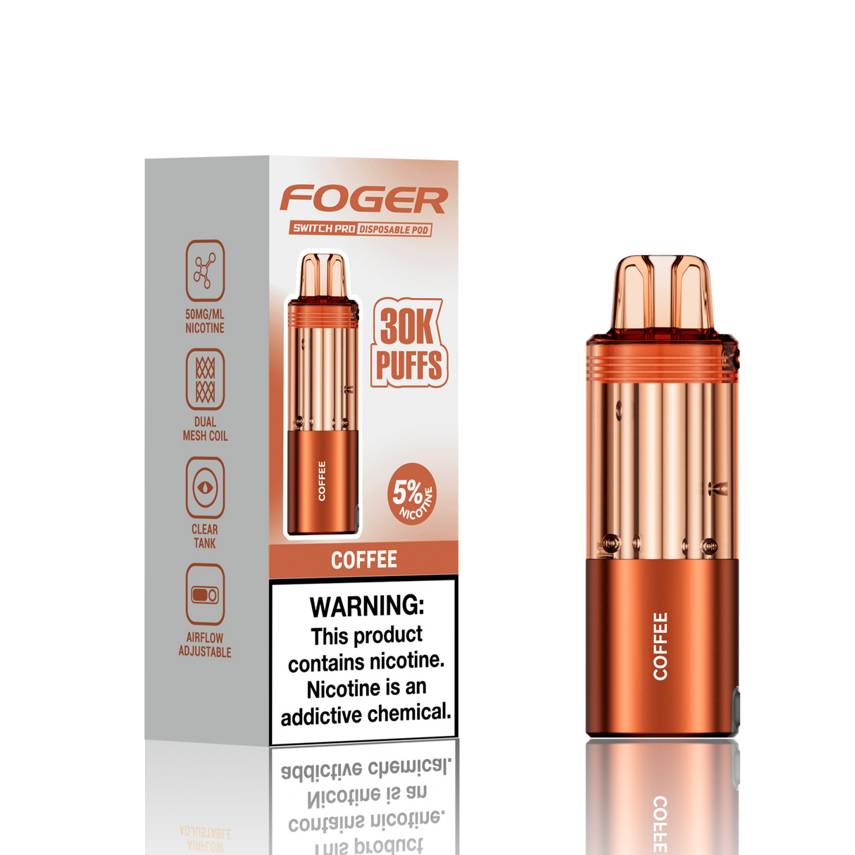 FOGER Switch Pro 30K Disposable Device POD - 30,000 Puff