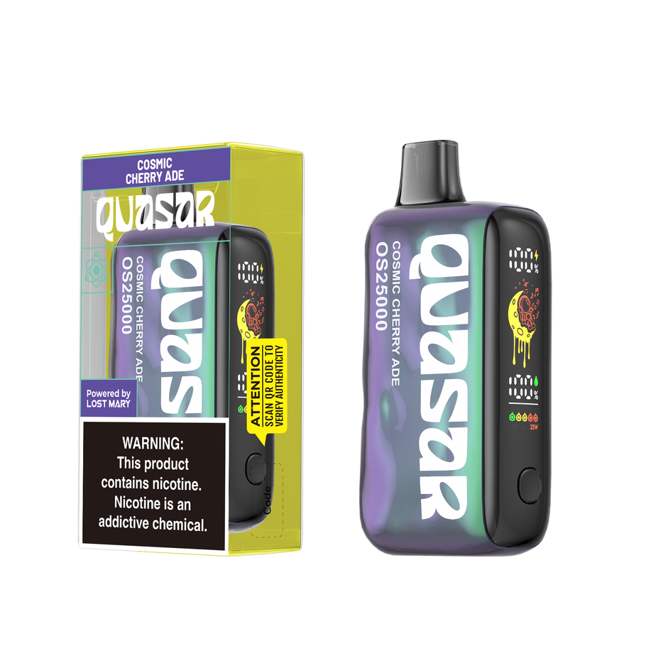 LOST MARY QUASAR 25000 PUFFS DISP 5CT- COSMIC CHERRY-ADE