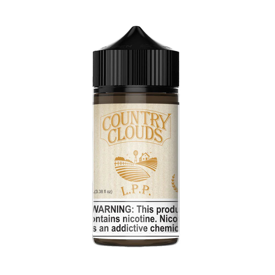 Country Clouds Lemon Puddin' Pie 100ml E-Liquid with Meyer lemon, creamy pudding, and graham cracker crust