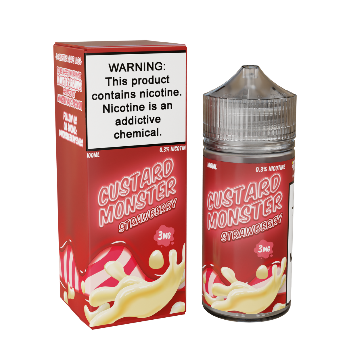 Creamy Vanilla Custard and Sweet Strawberry Blend by Custard Monster