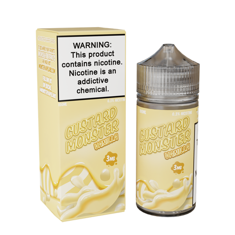 Custard Monster Vanilla E-Liquid 100mL Bottle
