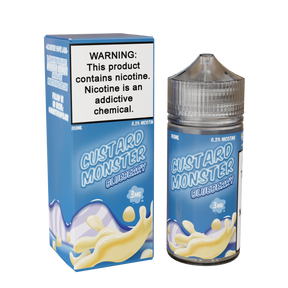 Custard Monster Blueberry E-Liquid 100mL Bottle