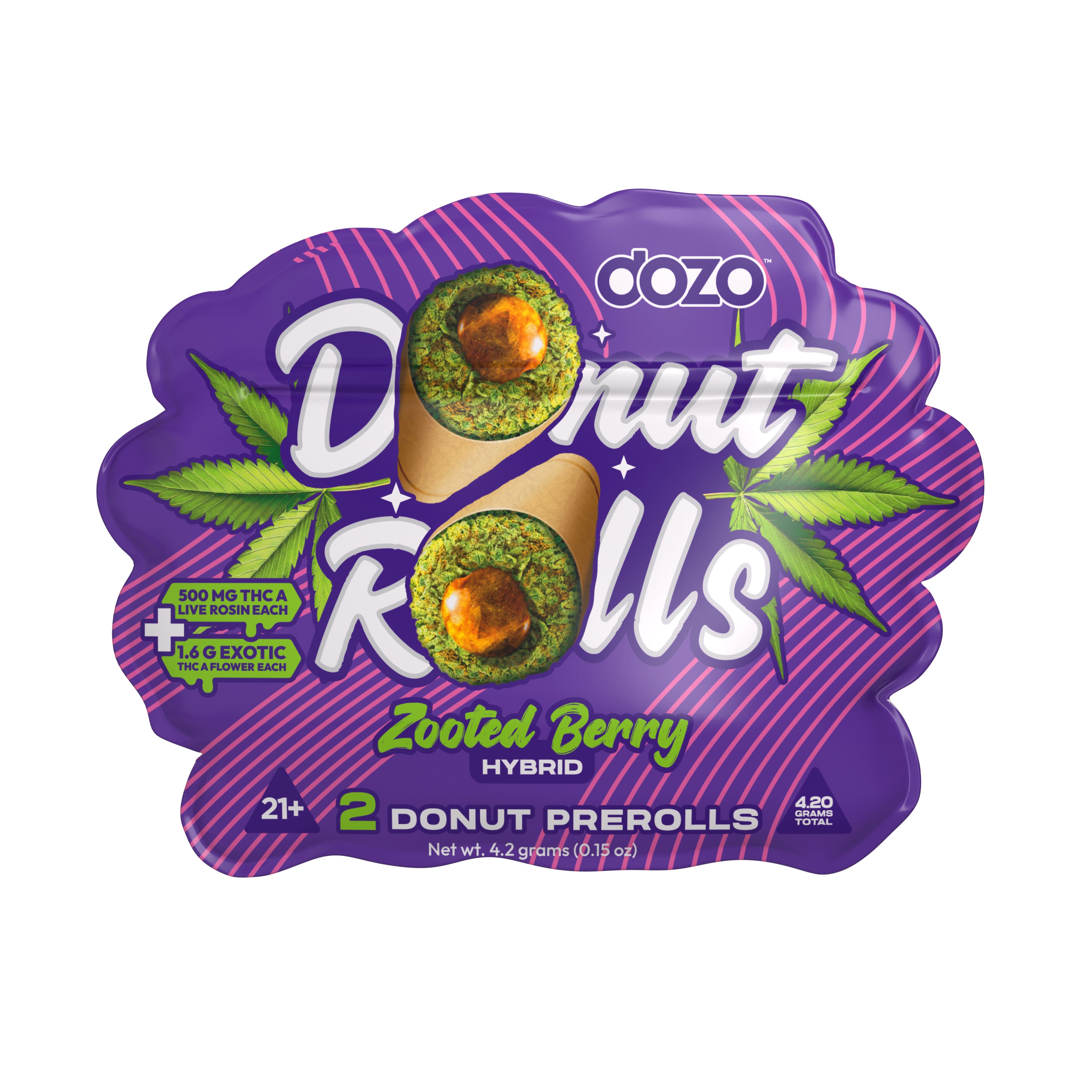 DOZO Donut Rolls 4.2g Pre-Rolls | Premium THCA & Live Rosin