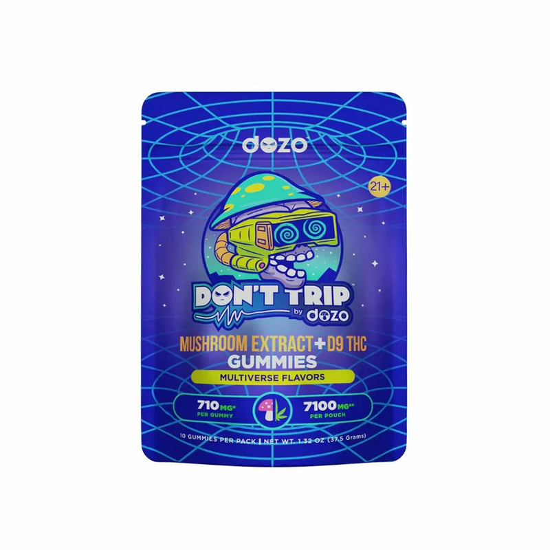 Don't Trip by DOZO Mushroom Extract + Delta 9 THC Gummies 7100mg 10CT