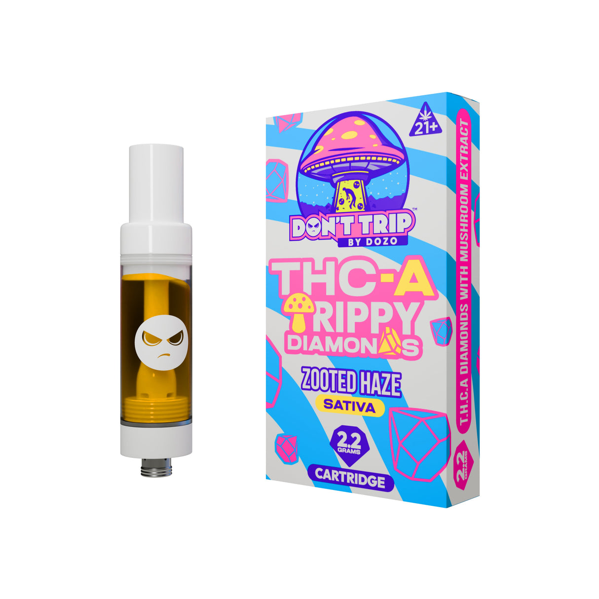 Don't Trip by Dozo THC-A Trippy Diamonds - 2.2g Cartridge – VapoRider