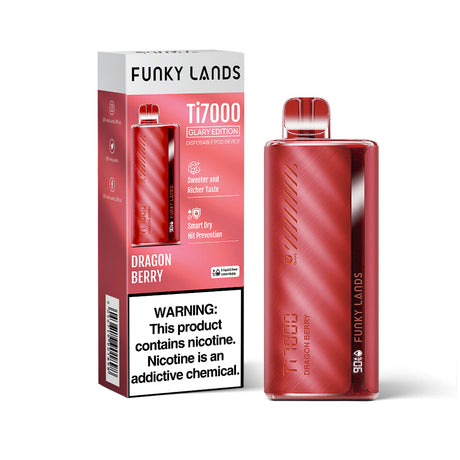 FUNKY LANDS Ti7000 Glary Edition Rechargeable Disposable – 7000 Puffs