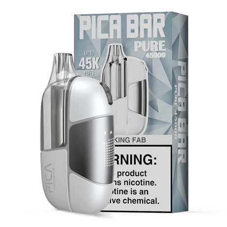 Assembled in USA | PICA BAR “Pure” 45K Puff Disposable Device - 45,000