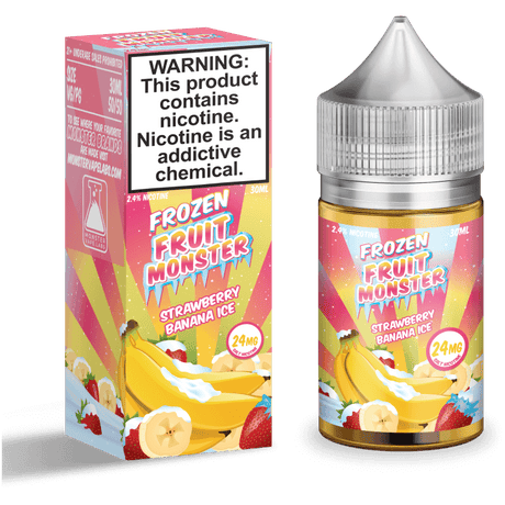 Strawberry Banana Ice by Frozen Fruit Monster Salts Series 30mL with Packaging