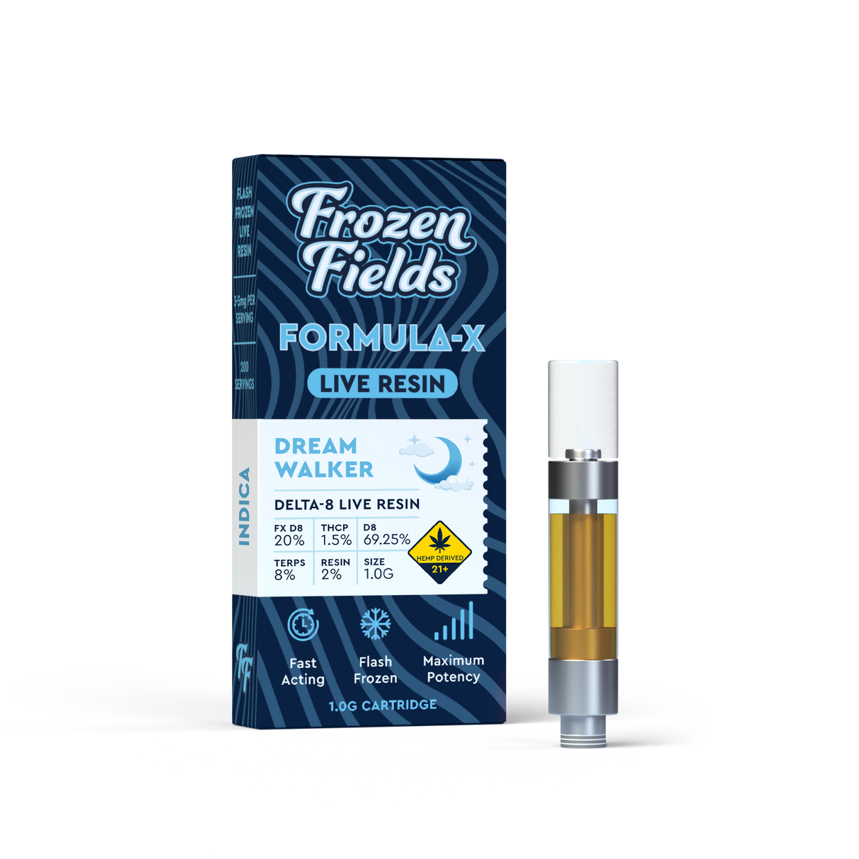 Frozen Fields Formula-X DELTA 8 Live Resin - 1g Cartridge