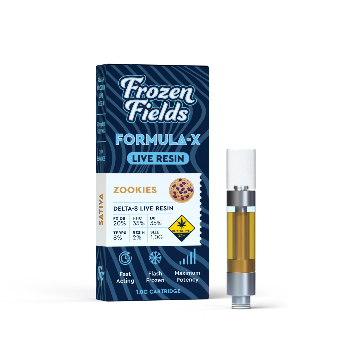 Frozen Fields Formula-X DELTA 8 Live Resin - 1g Cartridge