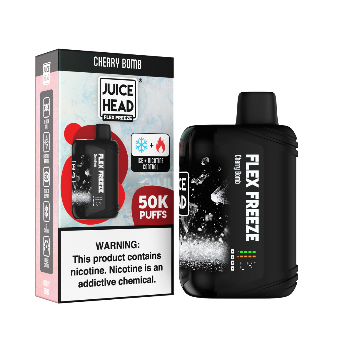 JUICE HEAD “FLEX FREEZE” 50K Puff Disposable - 50,000 Puffs
