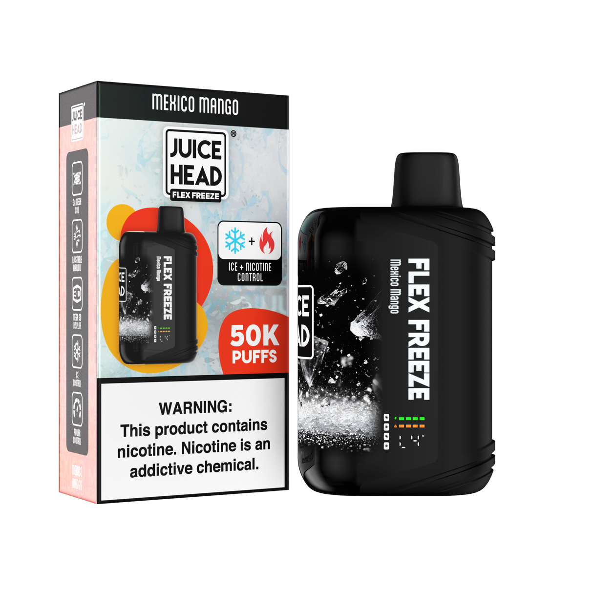 JUICE HEAD “FLEX FREEZE” 50K Puff Disposable - 50,000 Puffs