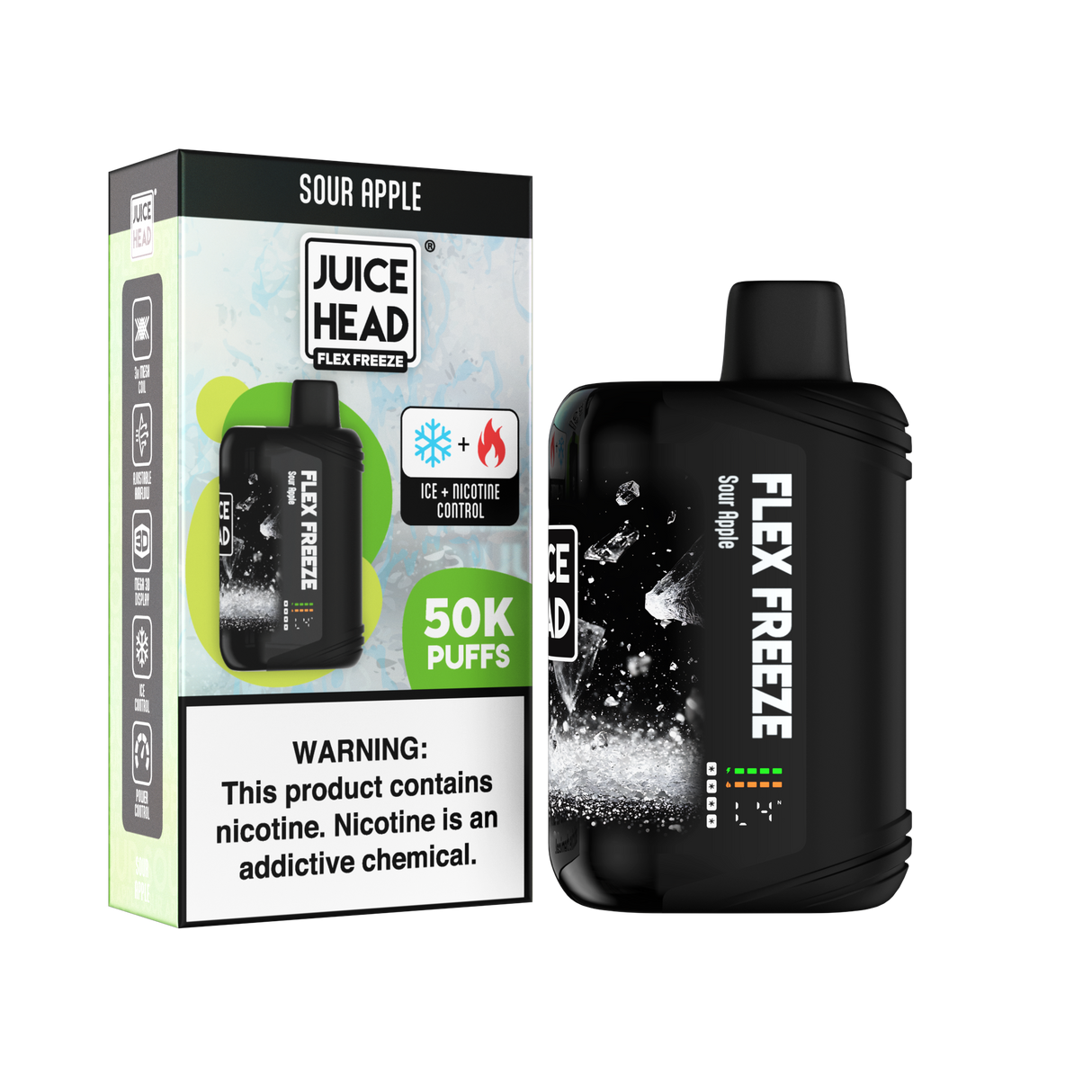 JUICE HEAD “FLEX FREEZE” 50K Puff Disposable - 50,000 Puffs