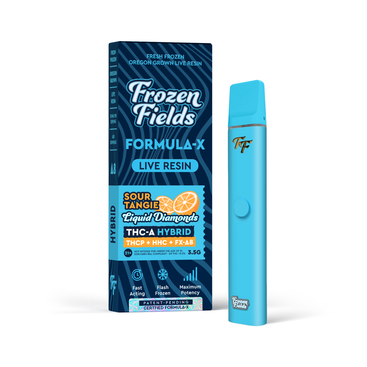 Frozen Fields Formula-X THC-A Liquid Diamonds Live Resin  - 3.5g Disposable