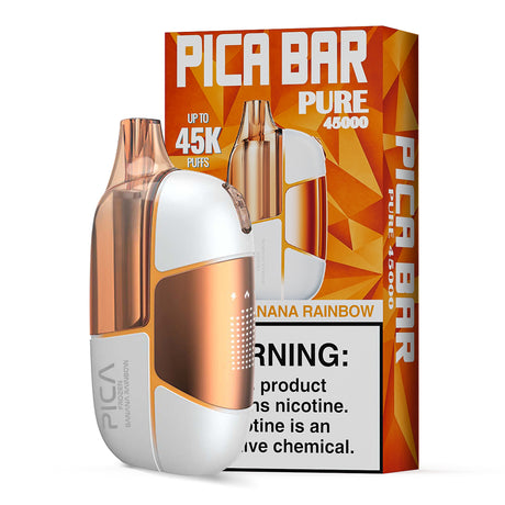 Assembled in USA | PICA BAR “Pure” 45K Puff Disposable Device - 45,000