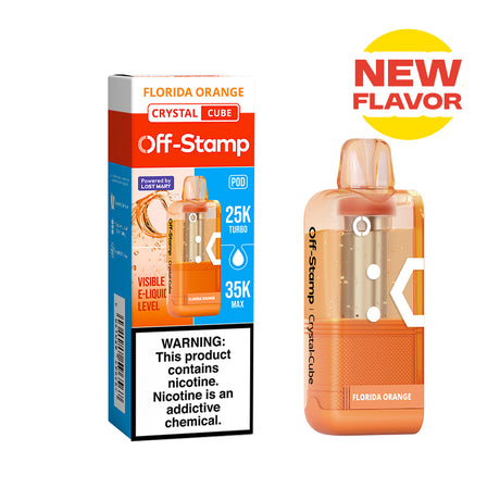 ⭐️TEXAS COMPLIANT ⭐️ | Off-Stamp X-CUBE "Crystal Cube" 35K Disposable POD – 35,000 Puffs