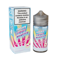 Frozen Fruit Monster Blueberry Raspberry Lemon Ice 100mL e-liquid bottle featuring blueberries, raspberries, lemons, and menthol fusion.