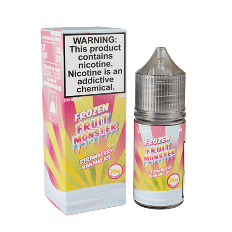 Frozen Fruit Monster Strawberry Banana Ice 30ML – Strawberry Banana Menthol Nic Salt E-Liquid