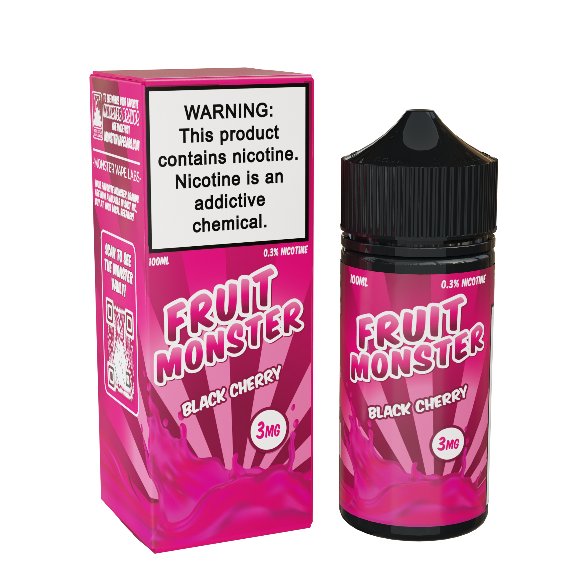 black cherry vape juice Fruit Monster Black Cherry E-Liquid – 100mL