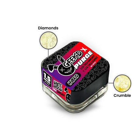 Geek’d x Purge THCa Diamonds + Crumble 3g Dabs