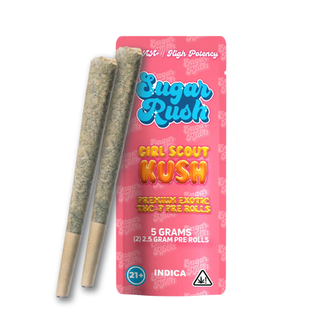 Sugar Rush Premium Exotic THC-P 5g Pre Rolls - 2 Count