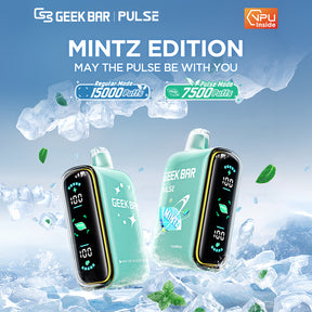 Geek Bar PULSE 15K Mintz Edition Disposable Device with 15,000 Puffs and Mint Leaf Indicator