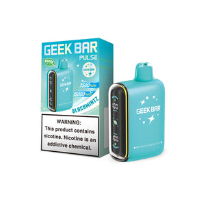 Geek Bar Pulse 15K Black Mintz Disposable Device offering 15,000 Puffs with a bold and rich mint profile.
