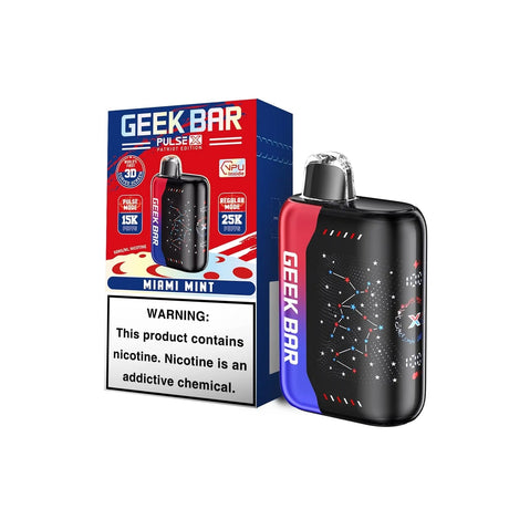 Geek Bar Pulse X 25K Puff PATRIOT EDITION Rechargeable Disposable Device – 25000 Puffs
