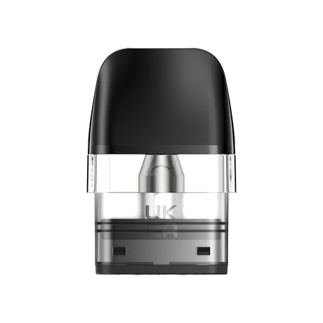 Pack of three Geek Vape Q Replacement Pods with resistance options.
