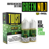 TWIST Nicotine Salt E-Liquid - Green No.1 - 60ML E-Liquid (Twin 30ML Pack)