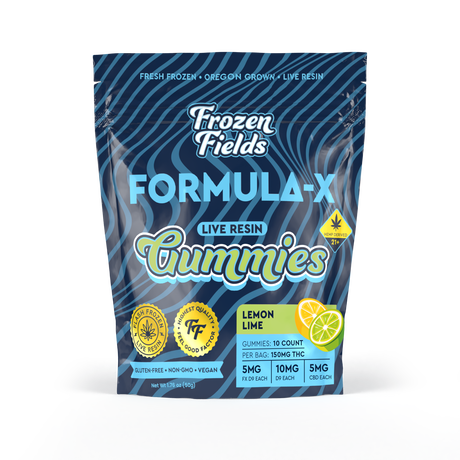 Frozen Fields DELTA 9 Formula-X Live Resin Gummies (150MG) - 10 Count