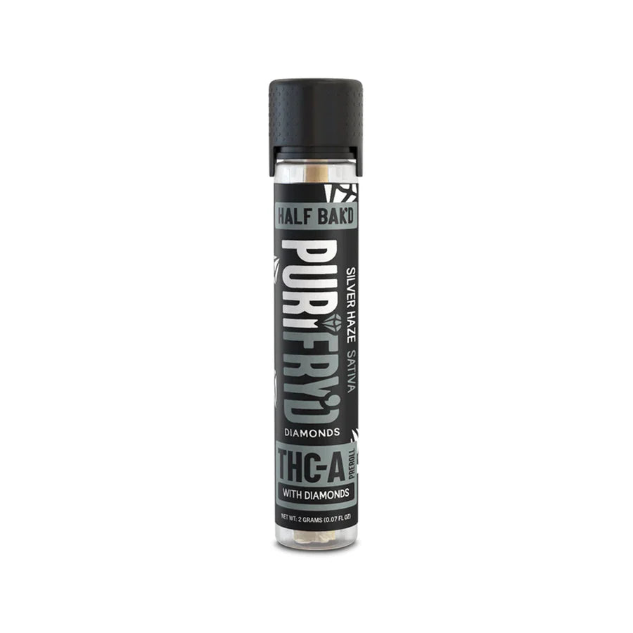 HALF BAK'D THC-A Purifry'd Diamonds Pre Rolls 2G