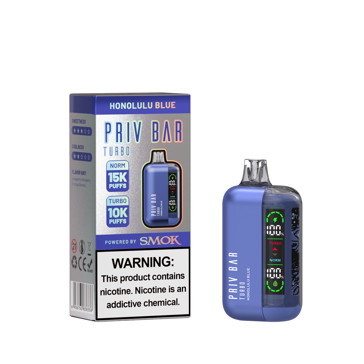 PRIV BAR Turbo Disposable Device - 15000 Puffs