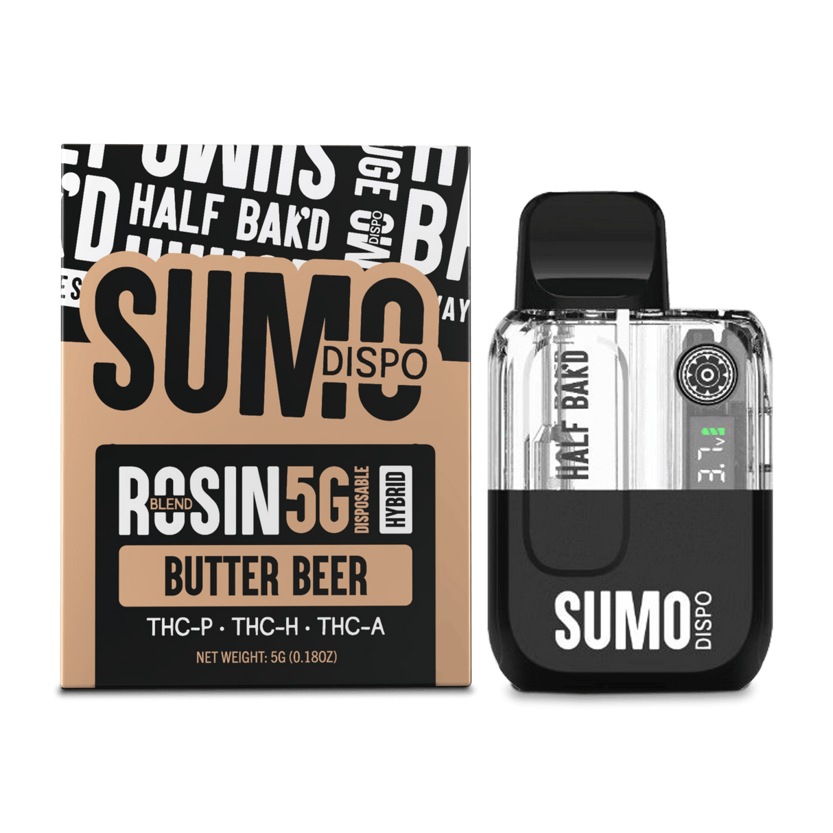 HALF BAK'D Sumo Rosin Blend - 5g Disposable