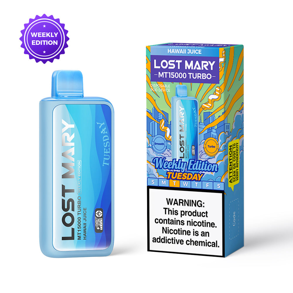 Lost Mary MT15000 Turbo Weekly Edition 15,000 Puff Disposable with Dual Modes VapoRider Lost Mary MT15000 Turbo Weekly Edition 15,000 Puff Disposable with Dual Modes VapoRider