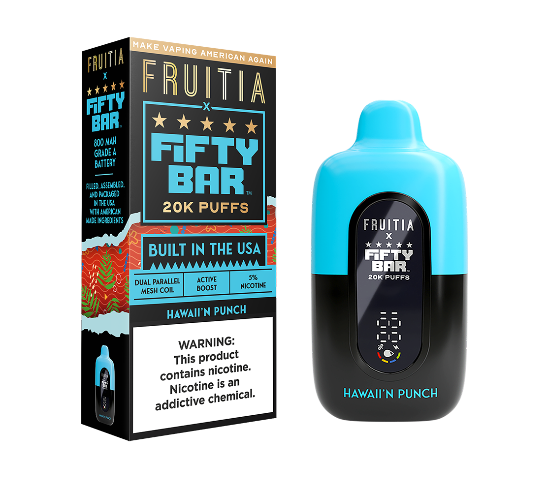 FRUTIA x FIFTY BAR 20K Puff Disposable Device - 20000 Puffs