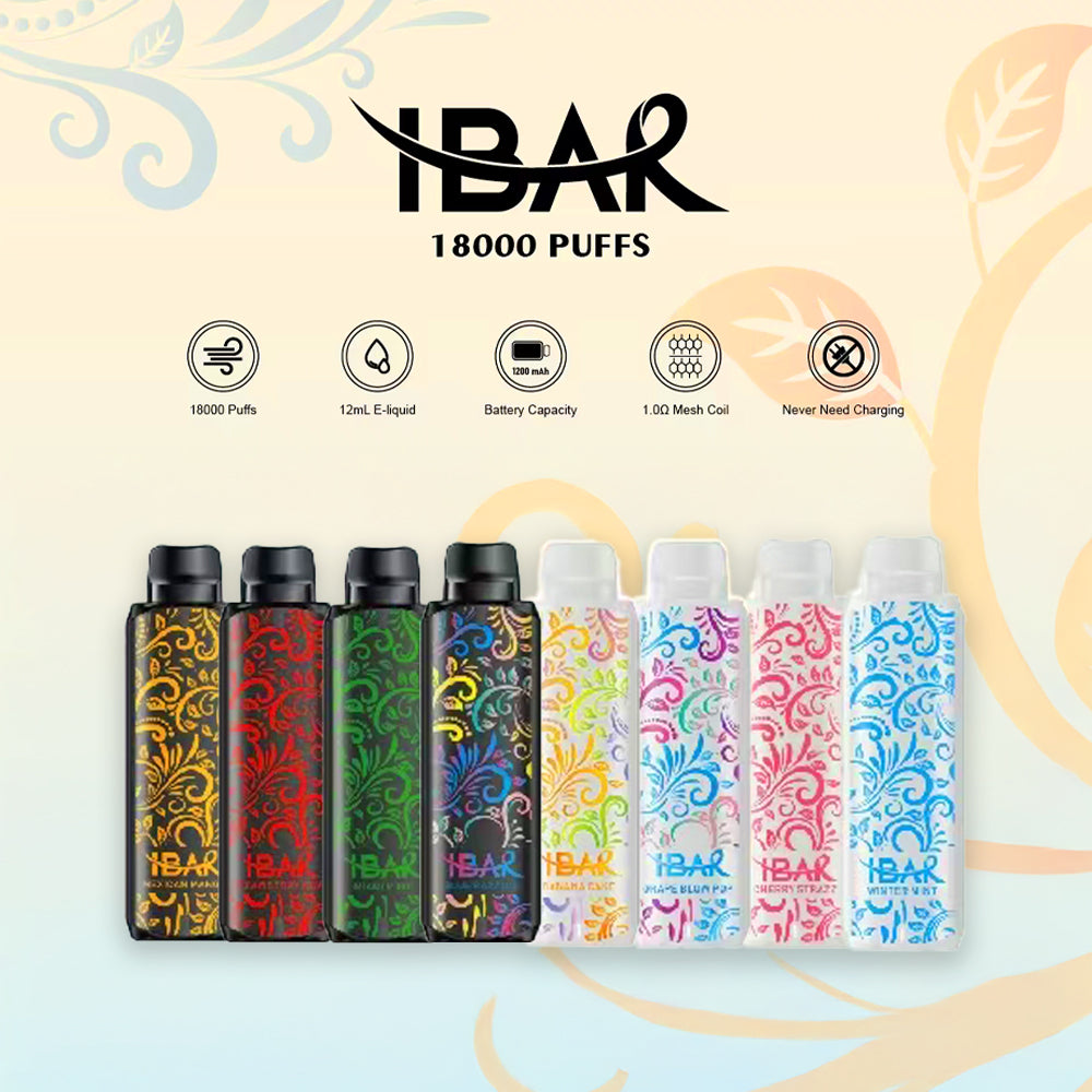 IBAR 18K Puff Disposable Device - 18000 Puffs