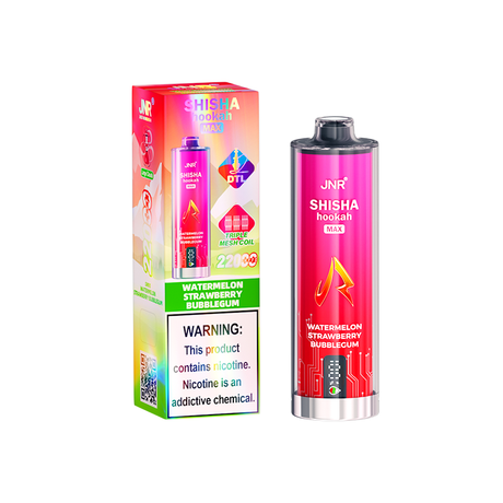 JNR Shisha Hookah "MAX" Rechargeable Disposable Device - 22000 Puffs