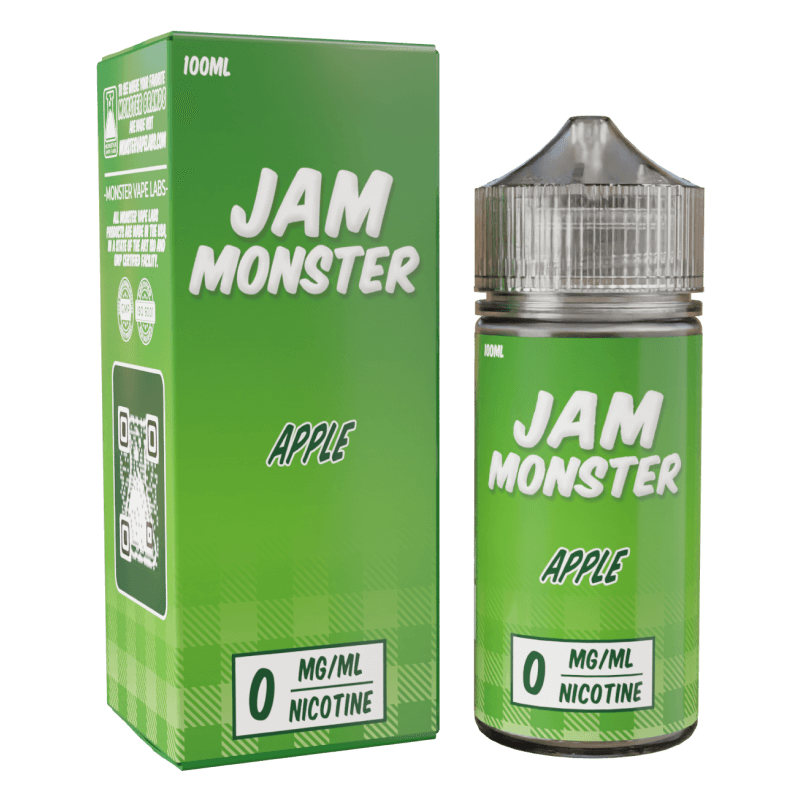 Jam Monster - Apple – 100mL e-liquid with sweet apple jam, butter, and toast flavor for smooth clouds.