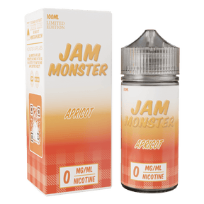 Jam Monster - Apricot E-Liquid – Premium 100mL bottle with sweet apricot jam, butter, and toast flavor.