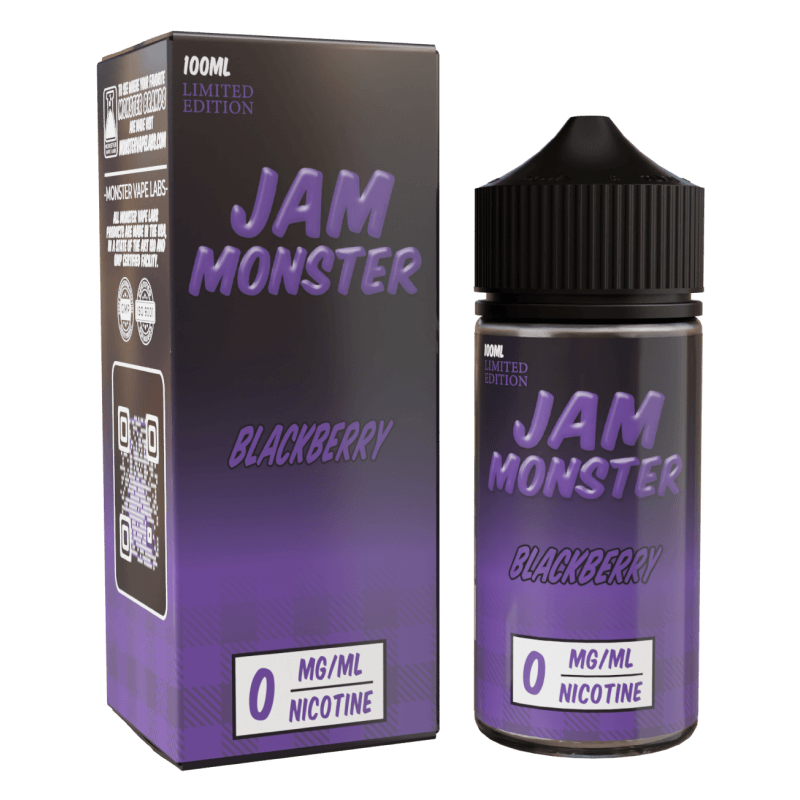 Jam Monster - Blackberry – 100mL e-liquid featuring blackberry jam, butter, and toast flavor for bold, smooth clouds.