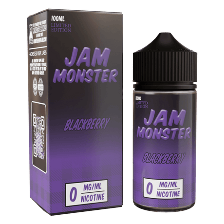 Jam Monster - Blackberry – 100mL e-liquid featuring blackberry jam, butter, and toast flavor for bold, smooth clouds.