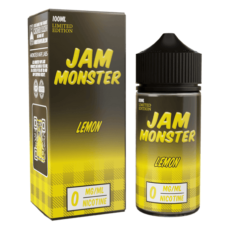 Jam Monster - Lemon – 100mL e-liquid featuring zesty lemon jam, butter, and toast for bold, smooth clouds.