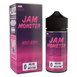 Jam Monster - Mixed Berry – 100mL e-liquid featuring sweet mixed berry jam, butter, and toast for smooth, bold clouds.